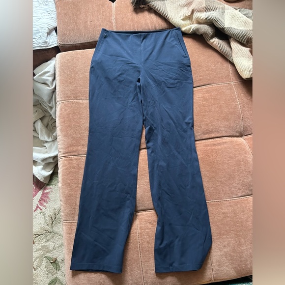 Lululemon smooth fit pull on high rise Classic Navy Straight-Leg Pants trousers - Picture 4 of 11